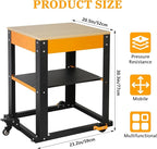 Planer Stand with Wheels,500 lbs Load Capacity Tool Stand,Heavy Duty Power Tool Stand, for Most Planers, Saws, Bench-top Machines, Power Tools