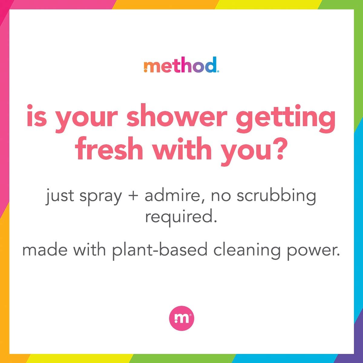 Method Daily Shower Cleaner Spray, & Spray and Walk Away, Eucalyptus Mint Scent, 28 Fl Oz, (Pack of 4), Packaging May Vary