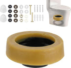 Toilet Repair Kit with Extra Thick Wax Ring,Toilet Flange Repair Kit Include Mounting Hardware Fits 3-inch or 4-inch Waste Lines for Toilets Install and Leaking Toilet Wax Ring Replacement