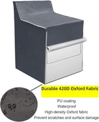 Ericlin 2Pack Washer and Dryer Covers,Top Load Washing Machine Cover Laundry Dryer Protect Cover Dustproof Waterproof Zipper Design for Easy Use Fit for Most Front-loading Machine(W29D28H43in) (Grey)