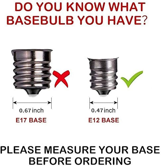 G40 Replacement Bulbs, 25 Pack Clear Glass Globe 5W E12 Candelabra Base Incandescent Light Bulbs, Warm White for Outdoor String Lights, Christmas, Patio, Holiday Decor