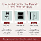 Country Chic All-in-One Chalk Paint for Furniture, Cabinets, Home Decor, Eco-Friendly, Matte Finish, Built-In Primer & Top Coat for Wood, Metal - Paint the Town (Red) - Pint 16 oz (475 ml)
