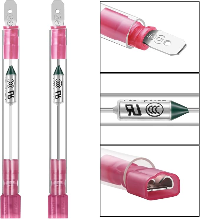 RV Water Heater Thermal Cutoff Kit - ECO Thermostat Assembly - Compatible with Atwood 91447 93866 Models # GCH6-4E GCH6-6E G6A-7E G6A-8E GC6AA-9E GCH10A-2E G610-3E GH610-3E XT Series (2 Pcs)