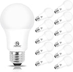 Energetic 12-Pack A19 LED Bulb 100W Cool White 4000K Dimmable Light Bulbs, 13.5W 1600lm CRI80+, 15000Hrs, ETL Listed