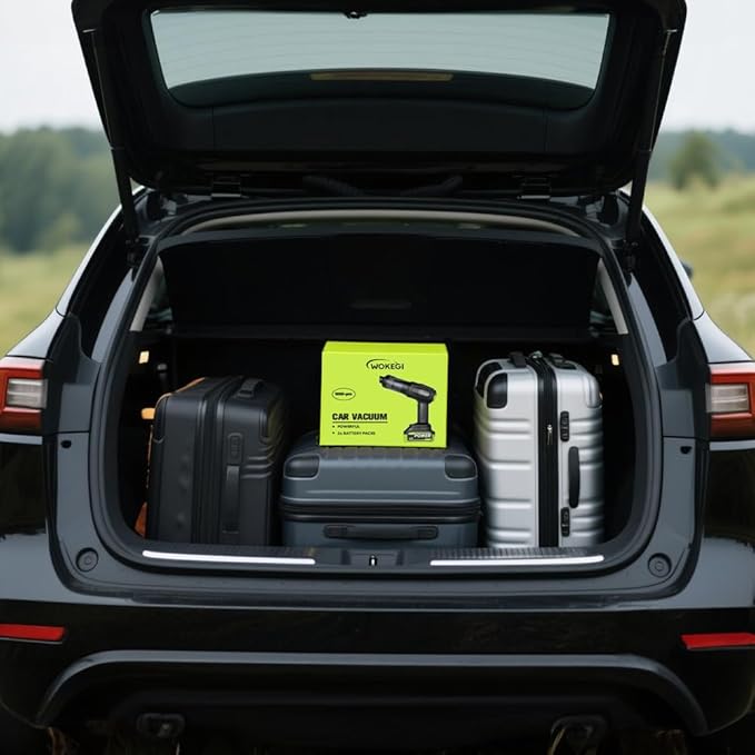 Handheld Car Vacuum Cordless, Portable Cars Vacuum Cleaner with 40000Pa High Power & Suction, Powerful 4-in-1 Hand Held Air Duster Fast Cleaning for Car,Home,Office,Pet Hair (Green)