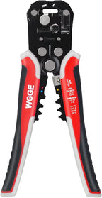 WGGE WG-014 Self-Adjusting Insulation Wire Stripper. For stripping wire from AWG 10-24, 3 in 1 Automatic Wire Stripping Tool/Cutting Pliers Tool, Automatic Strippers with Cutters & Crimper 8"