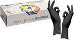 Super soft Disposable Latex Gloves, Powder Free, Exam 12" Length, Medium Duty, 50 Gloves, Size X-Large.