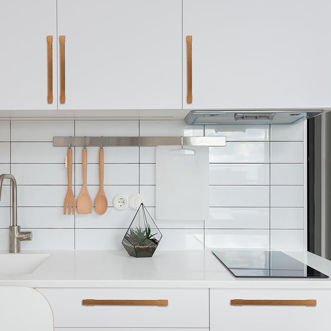 COTYKILEY 6 Pack 12.6 Inch(320mm) Antique Brass Kitchen Cabinet Handles Cabinet Pulls Vintage Drawer Pulls Aged Gold Bronze Kitchen Cabinet Hardware