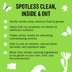 Molly's Suds Sink and All Purpose SCRUB | Gently Removes Stains, Scrubs Away Grease & Gime, Buffs out Scratches | Plant and Mineral Based | 2 Pack, Citrus Scent