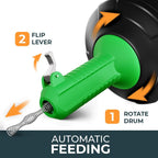 drain snake [25 FT] - Auto Feed - Ideal plumbing snake for sink and drain unblocking - Solid drain auger for real DYIs!