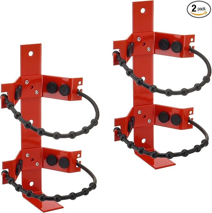 SPARKWHIZ Fire Extinguisher Bracket, for 2.75"-4.5" Diameter Extinguishers, Ideal for Home, Truck, RV, Vehicle, Boat, Marine & Commercial Use, 2 Pack