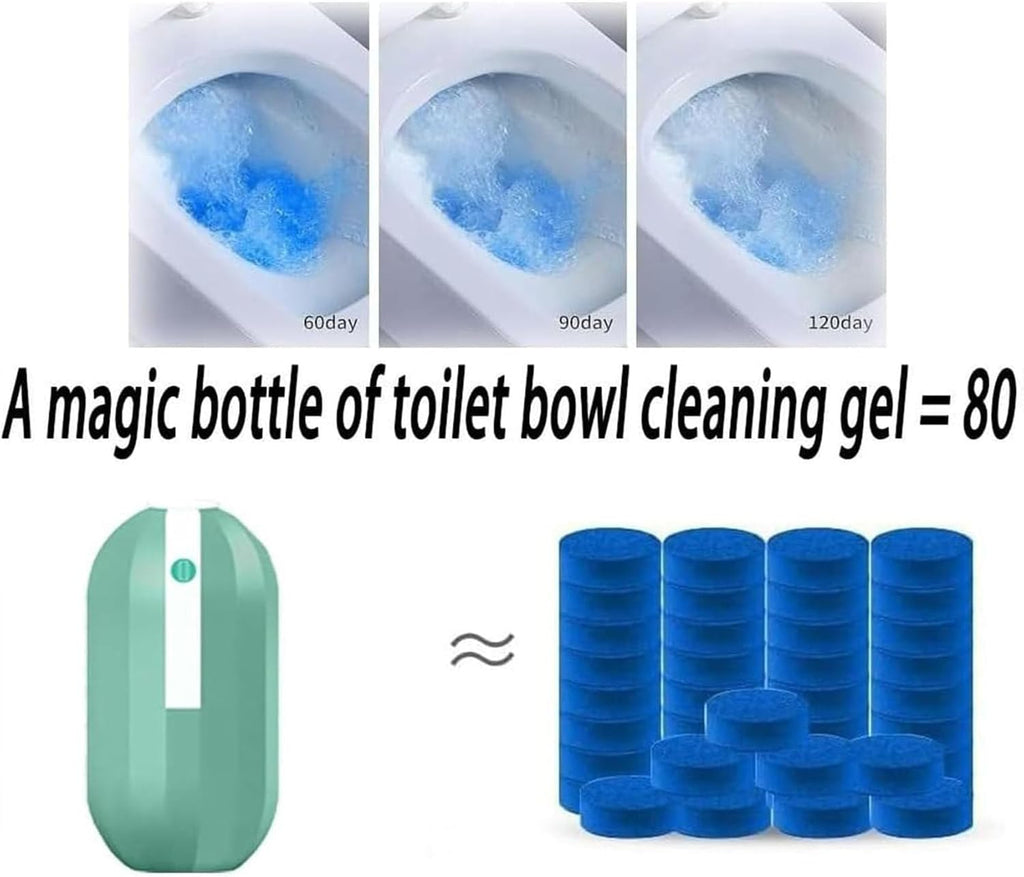 Automatic Toilet Bowl Cleaner,Toilet Cleaner 10 Years,Crazy Clean Toilet Bowl Cleaner,Fresh Scent (2)