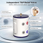 ThermoMate Tank Water Heater Electric, 8 Gallon Small Point of Use Residential Hot Water Heater, 1500W 120Volt Compact, Adjustable Thermostat, UL Listed (ES900)