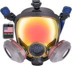 Parcil Distribution Gas Mask Survival Nuclear and Chemical Full Face Respirator - Organic Vapor & Particulate - CE Tested