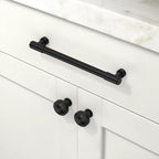 10 Pack Matte Black Cabinet Pulls 6.3 Inch(160mm) Kitchen Cabinet Handles Cabinet Hardware for Drawer Pulls