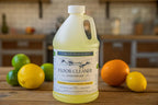 Clean Living Essentials Floor Cleaner – Multi-Surface, Non-Toxic, Plant-Based, pH Neutral, Family & Pet Friendly. Naturally scented for everyday clean. (Lemon + Lime + Orange + Grapefruit)