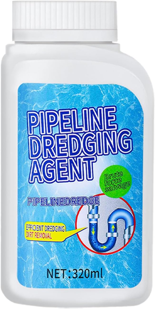Drain Clog Remover, Pipeline Dredging Agent, Powerful Quick Cleaning Drain Toilet Cleaner Tool, Unclog Toilet Clog And Kitchen Sink Pipe Unblocker Powder