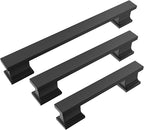 COTYKILEY 10 Pack 7 Inch(177mm) Matte Black Cabinet Handles Black Kitchen Cabinet Pulls Cabinet Door Handles Kitchen Cabinet Hardware Cupboard Drawer Pulls Dresser Handles