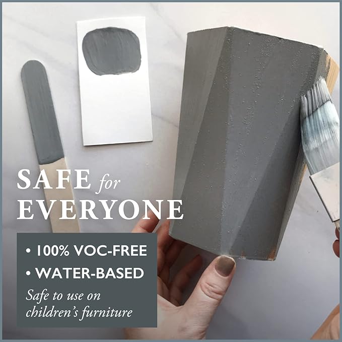 AMY HOWARD AT HOME Chalk-Based One Step Paint for Furniture, Cabinetry, Decor, Finish, and More | No Stripping, Sanding, or Priming | Medium Base | 16 Ounce | Park Avenue