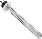 DERNORD 240V 3500W Tri-clamp Foldback Heating Element Stainless Steel Immersion Water Heater with 3-Wire Electrical Locking Plug (2 Inch Tri clamp)