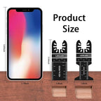 LEILUO 50 Pcs Multitool Blades Set for Wood Oscillating Saw Blades Universal Oscillating Tool Accessories with Storage Bag Compatible with DeWalt Makita Dremel and More