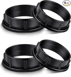 Aluminum Socket Shade Rings - Medium Base E26, Retaining Rings for Glass Lamp Shades/Light Fixtures, Lock Thread Diameter 1-1/2 Inches