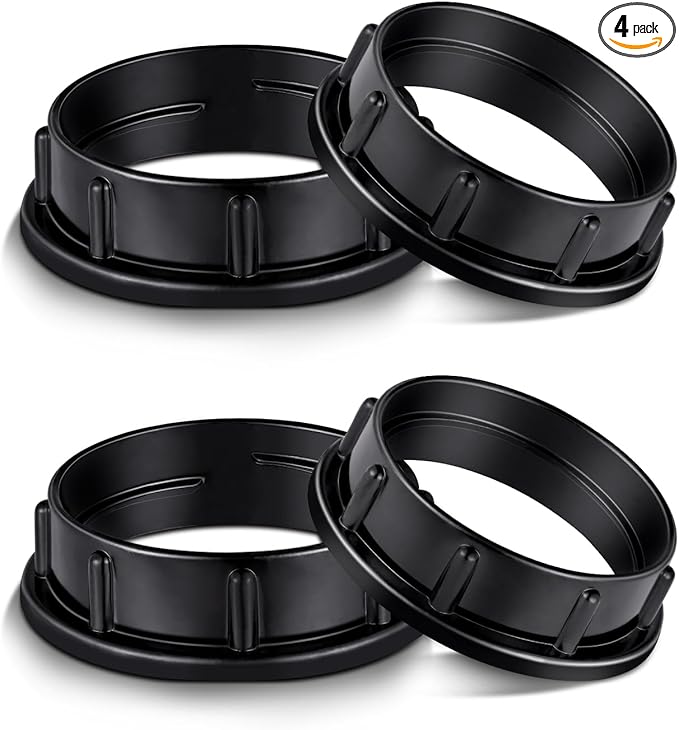 Aluminum Socket Shade Rings - Medium Base E26, Retaining Rings for Glass Lamp Shades/Light Fixtures, Lock Thread Diameter 1-1/2 Inches