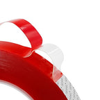 Double Sided Strong Adhesive Tape, 15mm x 15M x 0.5mm Thickness Clear Acrylic Adhesive, Transparent Tape for Laptop Cellphone LCD Screen Repair Plastic Metal Glass DIY