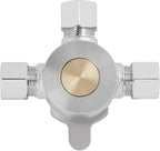 Sloan MIX-60-A Below Deck Manual Mixing Valve | Compatible with Sloan Optima and Optima Plus Below Deck Mixer Faucets, Compression Sleeve and Nuts Included, 3326009
