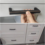 30 Pack Oil Rubbed Bronze Cabinet Pulls 5 Inch Hole Centers Square Drawer Handles Bronze Cupboard Handles Kitchen Handles for Cabinets Modern Stainless Steel Cabinet Hardware