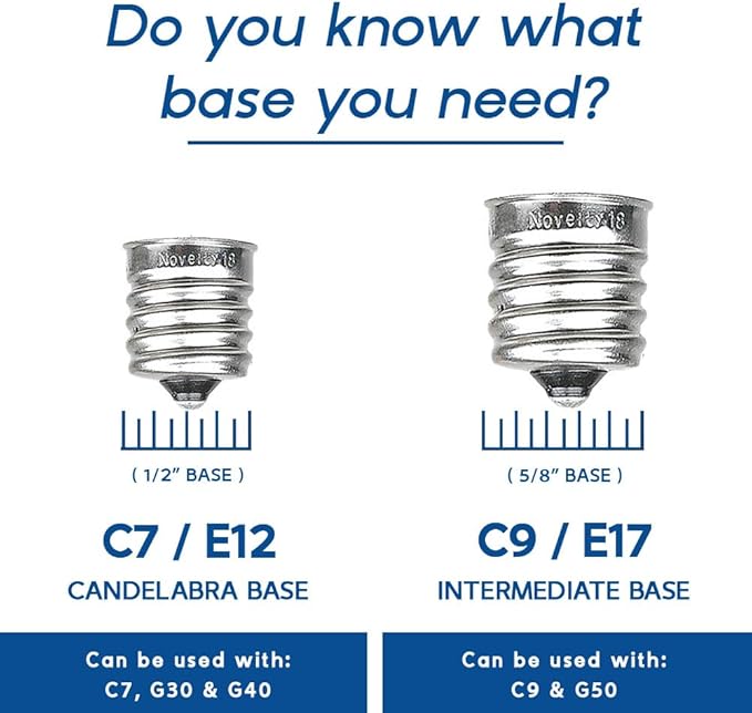 Novelty Lights 25 Pack G40 Frosted White Outdoor Globe Bulbs, Light Bulbs Glass Incandescent Bulbs with 3000 Hour Lifespan, Globe String Lights Replacement Bulbs