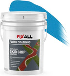 FIXALL Skid Grip Anti-Slip Coating, 5 Gallons, Cobalt, Exceeds ADA Standards, Ideal for Safety Areas, Slip-Resistant Pavement, Cement & Concrete Paint