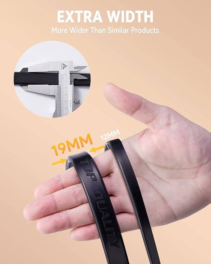 15'' Rubber Bungee Cords Heavy Duty Outdoor with 27" Max Stretch & Over 176 lbs Load, 100% EPDM Black Bungee Straps with Crimped S Hooks for Cargo, Tarps, Truck, Motorcycle, Weatherproof (50 Pack)