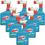 Windex Outdoor Window and Glass Cleaner for Hose Ammonia Free, Concentrated Formula for Deep Outdoor Clean, Patio Cleaner, Compatible With All Hoses, 32 Fl Oz (Pack of 8)