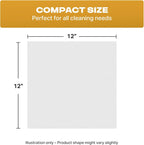 Angel-in-Armor White Terry Cloth Rags (12” x 12”) – 5Ib Bulk Box of 100% Cotton Cleaning Rags (60 Units) – Reclaimed Towels for Plumbers, Shop Use, Janitorial, and Commercial Cleaning