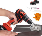 BAUSATZ Rotary Cutter for Fabric & Leather, Handheld Fabric Leather Cutting Tool, Electric Cutter Fabric Cutting Machine Hand Electric Drill