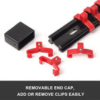 Mayouko 12PCS ABS Socket Organizer, Portable Socket Rail Holder for Toolbox, 1/4 Inch x 48 Clips, 3/8 Inch x 90, 1/2 Inch x 36