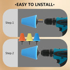 5Pcs Aluminum Polishing Kit Foam Sponge Polishing Balls Wheel Polishing Kit for Drills, Car Wheel and Polisher Kits for Car Care, Chrome, Rims, Metal, Plastic, Ceramic and Glass.