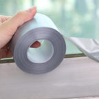 Window Insulation for Winter Weather Sealing Tape 2 Inch x 50 Yards Weather Stripping Residue Free Draft Isolation Sealing Film Tape for Doors Windows and Shower Glass Gaps Gray Color
