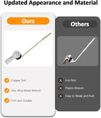 Toilet Handle Replacement Kit, 701 Universal Toilet Flush Handle, Zinc Alloy Toilet Tank Trip Lever with H2 Brass Arm Front-Mount, Repair Kit Fit for American Standard, Mansfield Toilet, Silver