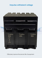 Q340 40-Amp Three Pole Type QP Circuit Breaker Plug-in Mount Standard MCB Thermal Magnetic Protection, 10KA 120/240V, Compatible with Siemens PL and ES Series Load Centers(3P 40A)