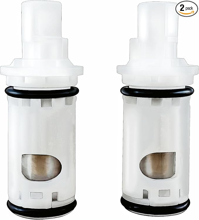 ALITZ 1224 / 1224B Replacement Faucet Cartridge 2-Pack – Compatible with Moen Two Handle Faucets & Tub Showers – Hot & Cold Water, Fix Leaks, Smooth Handle Rotation