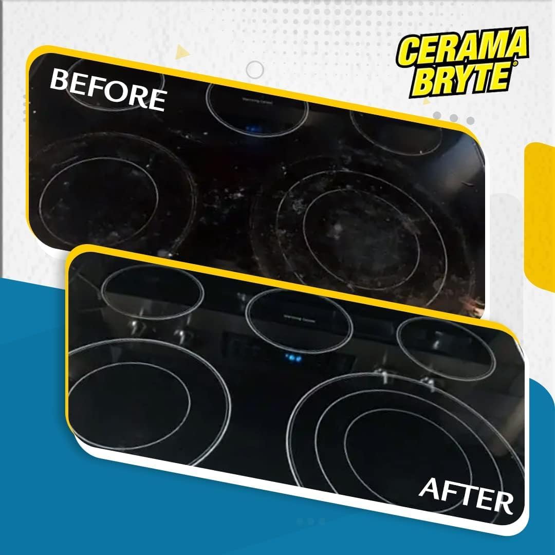 Cerama Bryte Cook Top Cleaner 18 oz 2-Pack & 16 oz Stainless Steel 2-Pack