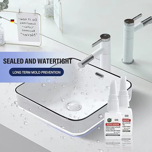 20g Glass Glue, Acrylic Adhesive,Used for Repairing and bonding Between Glass, Acrylic and Other Materials. Instant Super Glue for Glasses,Glass Products,Acrylic Products-Clear