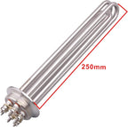 DERNORD 2 Inch Tri-Clamp 240V Water Heating Element Immersion U Type Electrical Brewing Boiler Heater (240V 6000W)