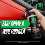 3D LVP Interior Cleaner - Removes Dirt, Grime, Grease, Oil & Stains from Leather, Vinyl & Plastic - Great for Seats, Steering Wheels, Door Panels, Dashboards - Car, Office, Home Use - 1 Gallon