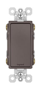 Legrand radiant TM874 15 Amp Rocker Wall Switch, 4-Way Decorator Light Switches, Brown (1 Count)