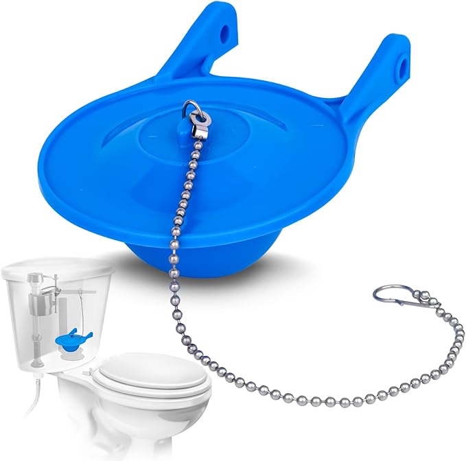 3 Inch Toilet Flapper Replacement, Large Premium Toilet Tank Flapper Fit for Gerber, Silicone Stopper Flapper Repair Parts 3 Inch Toilet Flush Valve, Easy to Install