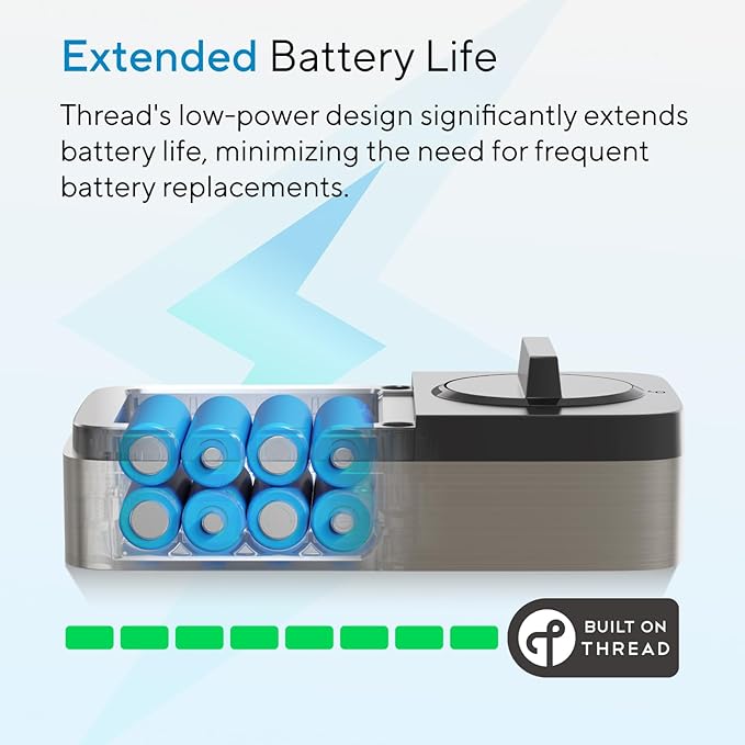 ULTRALOQ Bolt Fingerprint Smart Lock with Matter Over Thread, Works with Apple Home, Alexa, Google, SmartThings, Auto Lock Deadbolt, App Control, BHMA Certified, Easy Install, 1Year Battery