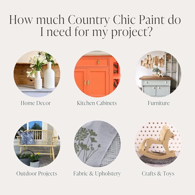 Country Chic All-in-One Chalk Paint for Furniture, Cabinets, Home Decor, Eco-Friendly, Matte Finish, Built-In Primer & Top Coat for Wood, Metal - No Wax Needed (Dune Grass (Green), - Pint 16 oz (475 ml)